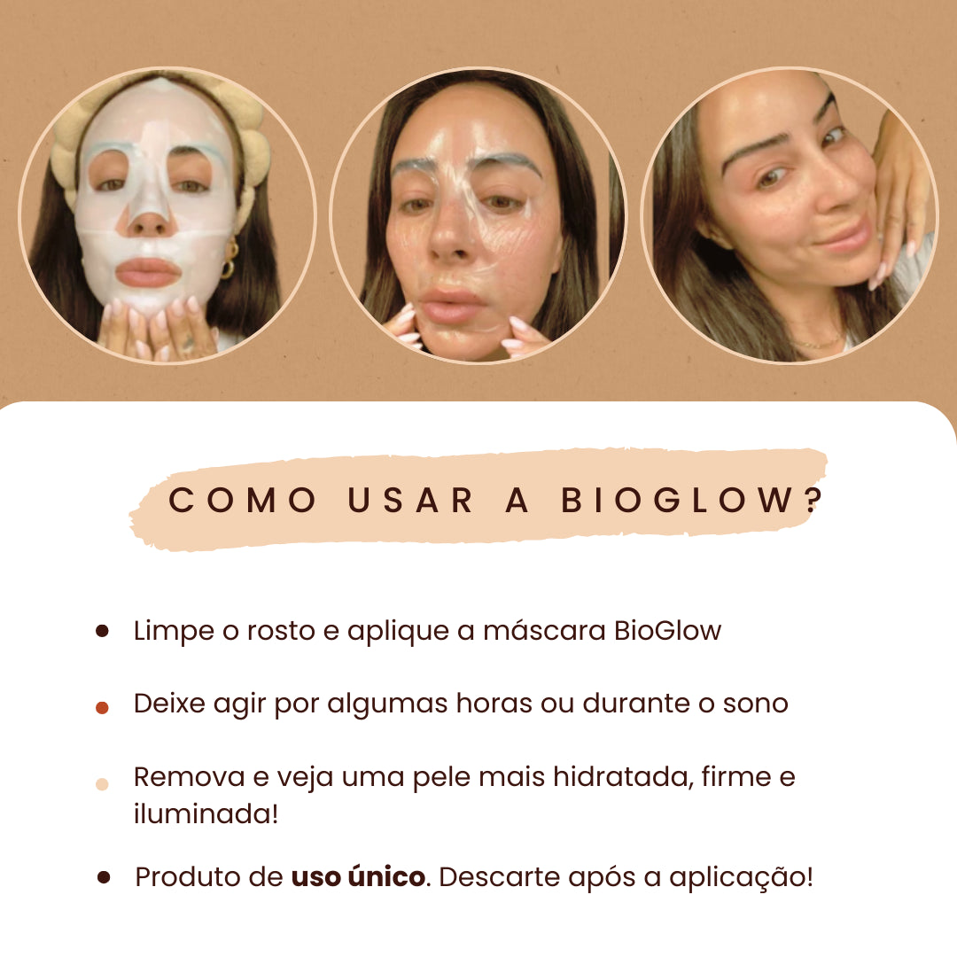 Máscara Facial de Biocolágeno BioGlow