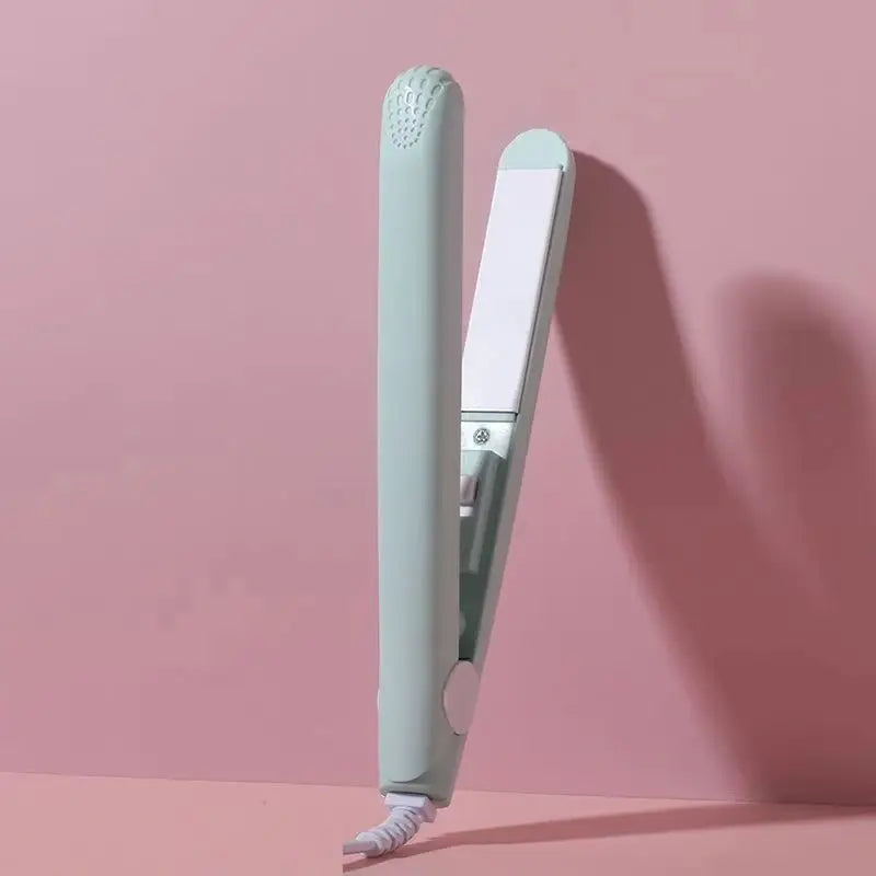 Mini Alisador de Cabelo Cerâmico Rosa - Efeito Salão