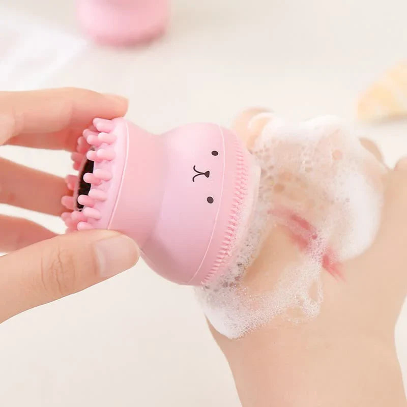 Silicone rosto escova de limpeza facial poros profundos cuidados com a pele esfrega ferramenta de limpeza nova mini beleza macia limpeza profunda esfoliante ferramenta