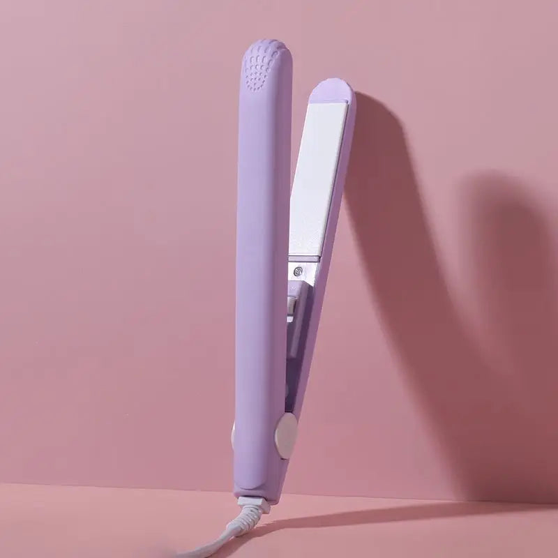 Mini Alisador de Cabelo Cerâmico Rosa - Efeito Salão