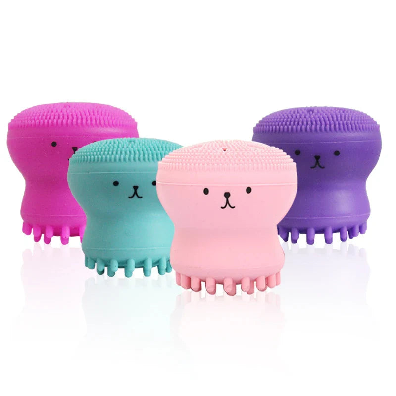 Silicone rosto escova de limpeza facial poros profundos cuidados com a pele esfrega ferramenta de limpeza nova mini beleza macia limpeza profunda esfoliante ferramenta