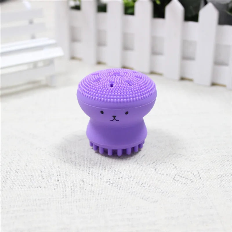 Silicone rosto escova de limpeza facial poros profundos cuidados com a pele esfrega ferramenta de limpeza nova mini beleza macia limpeza profunda esfoliante ferramenta