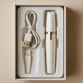 Aparador de Sobrancelha Portátil com Luz LED USB