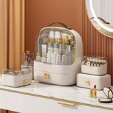 Caixa de Armazenamento para Maquiagem e Cosméticos com Gavetas Organização Design Sofisticado e Impermeável Penteadeira Bathroom
