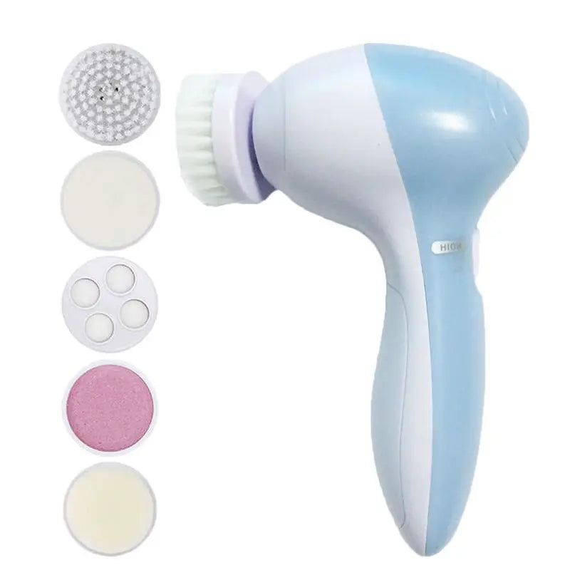 Limpador Facial Elétrico 5 em 1 - Cuidados com a Pele