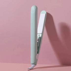 Mini Alisador de Cabelo Cerâmico Rosa - Efeito Salão