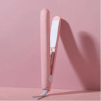 Mini Alisador de Cabelo Cerâmico Rosa - Efeito Salão