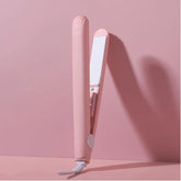 Mini Alisador de Cabelo Cerâmico Rosa - Efeito Salão