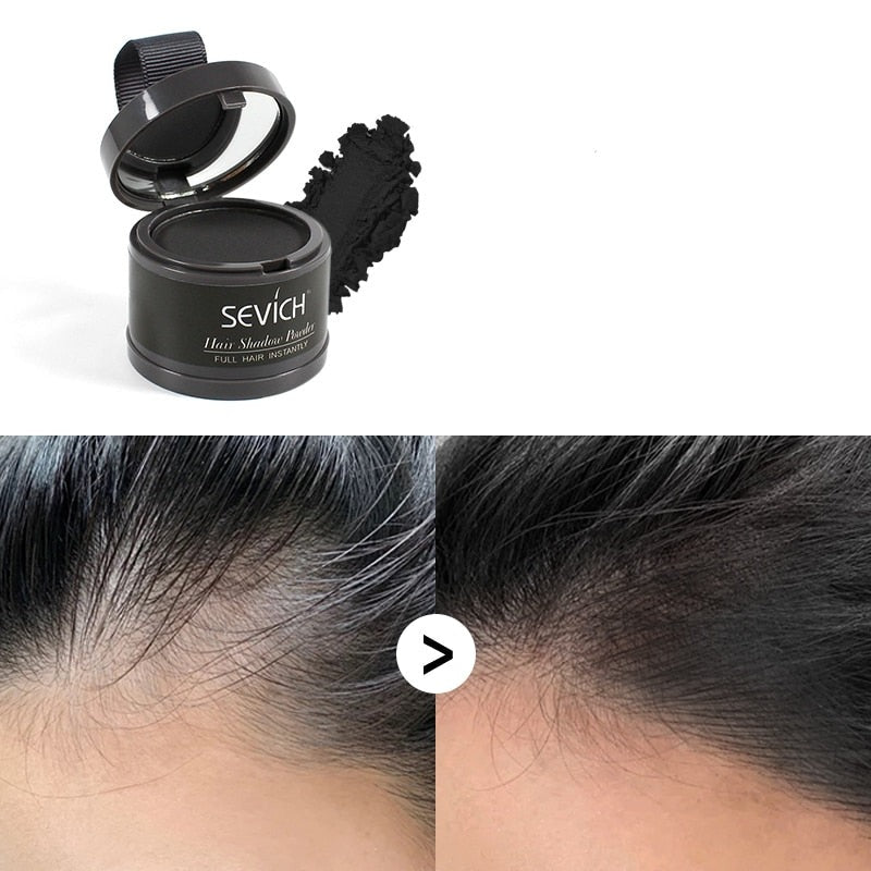 Maquiagem de Cabelo para Calvície e Fios Brancos à Prova d'água